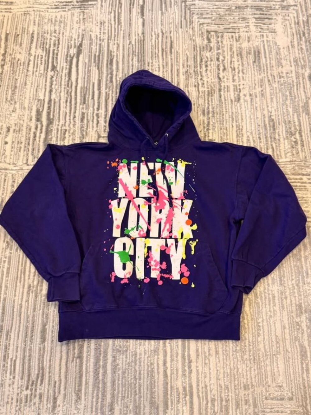 "SUN" girls youth large purple "New York City" thick warm sweatshirt Boutique
